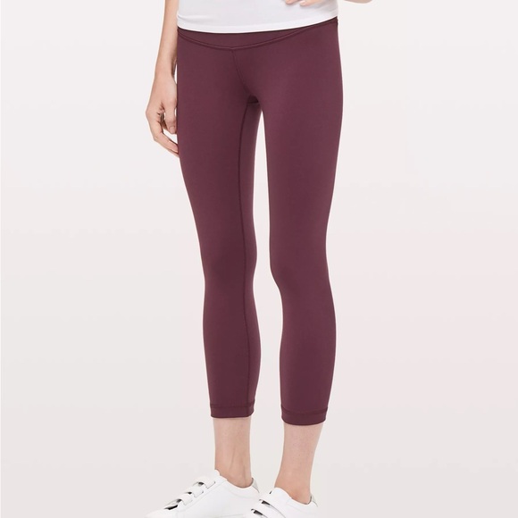 Maroon Lululemon 7/8 Leggings - Picture 1 of 6